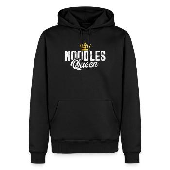 Cadeaux pour les amateurs de nouilles - Sweat à capuche Premium bio Homme - noir - Devant - Nico (187cm)