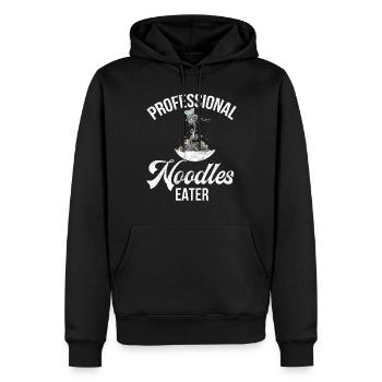 Noodle Lover Gifts - Männer Premium Bio Hoodie - Schwarz - Vorne - Nico (187cm)