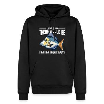 Hawaiian triggerfish Humuhumunukunukuapua'a - Men’s Premium Organic Hoodie - black - Front - Nico (187cm)