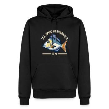 Hawaiian triggerfish Humuhumunukunukuapua'a - Men’s Premium Organic Hoodie - black - Front - Nico (187cm)