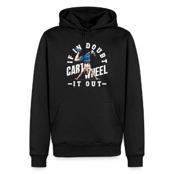 Cooler Radschlagen Turnen - Männer Premium Bio Hoodie - Schwarz - Vorne - Nico (187cm)