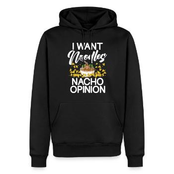 Noodle Lover Gifts - Männer Premium Bio Hoodie - Schwarz - Vorne - Nico (187cm)
