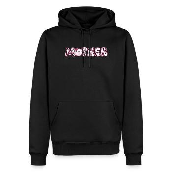 Mère Cowboy anniversaire famille match partie - Sweat à capuche Premium bio Homme - noir - Devant - Nico (187cm)