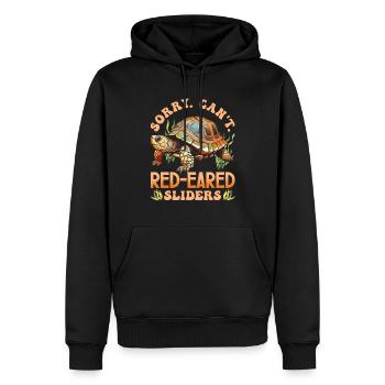 Rotwangen-schmuckschildkröten-liebhaber - Männer Premium Bio Hoodie - Schwarz - Vorne - Nico (187cm)