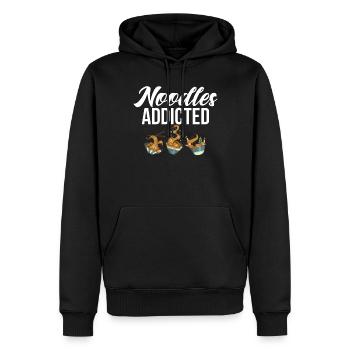 Noodle Lover Gifts - Männer Premium Bio Hoodie - Schwarz - Vorne - Nico (187cm)