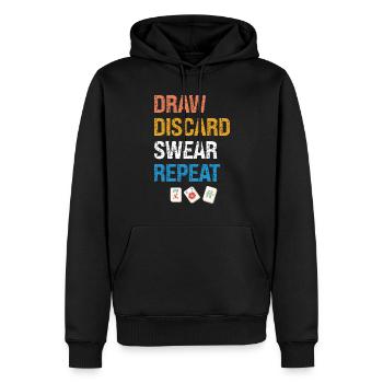 Mahjong Mah Jong Chinesisches Spiel Mah Jongg - Männer Premium Bio Hoodie - Schwarz - Vorne - Nico (187cm)