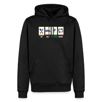 Mahjong Mah Jong Chinesisches Spiel Mah Jongg - Männer Premium Bio Hoodie - Schwarz - Vorne - Nico (187cm)