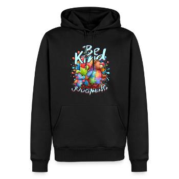 Autist Autismus Be kind rewind judgments - Männer Premium Bio Hoodie - Schwarz - Vorne - Nico (187cm)