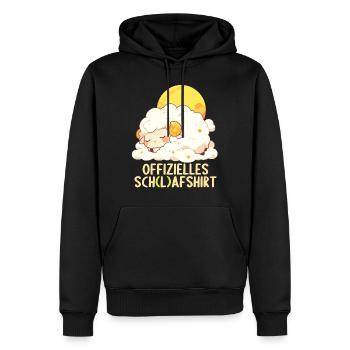 Chemise officielle de mouton Chemise de nuit officielle - Sweat à capuche Premium bio Homme - noir - Devant - Nico (187cm)