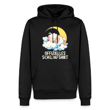 Chemise officielle de mouton Chemise de nuit officielle - Sweat à capuche Premium bio Homme - noir - Devant - Nico (187cm)