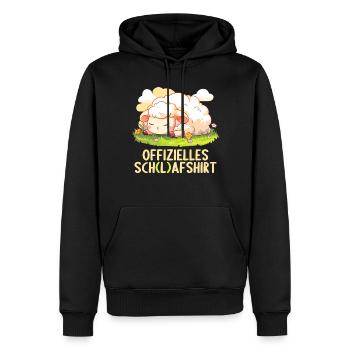 Chemise officielle de mouton Chemise de nuit officielle - Sweat à capuche Premium bio Homme - noir - Devant - Nico (187cm)