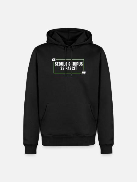 Latin Funny Latin Saying - Men’s Premium Organic Hoodie - black
