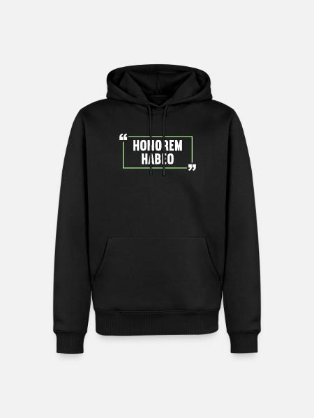 Latin Funny Latin Saying - Men’s Premium Organic Hoodie - black