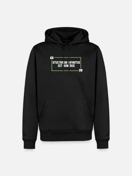 Latin Funny Latin Saying - Men’s Premium Organic Hoodie - black