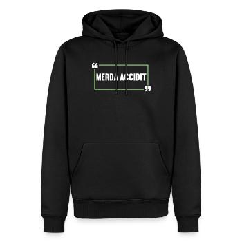 Lateinisch Lustiger Latein Spruch - Männer Premium Bio Hoodie - Schwarz - Vorne - Nico (187cm)