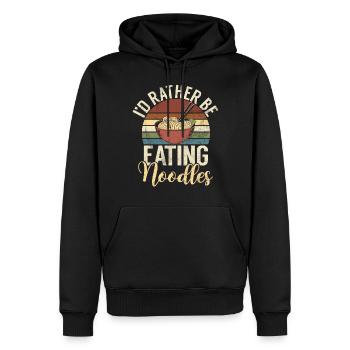 Noodle Lover Gifts - Männer Premium Bio Hoodie - Schwarz - Vorne - Nico (187cm)