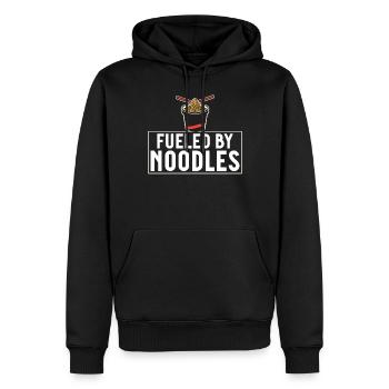 Cadeaux pour les amateurs de nouilles - Sweat à capuche Premium bio Homme - noir - Devant - Nico (187cm)