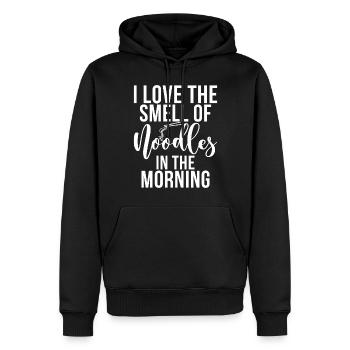 Noodle Lover Gifts - Männer Premium Bio Hoodie - Schwarz - Vorne - Nico (187cm)