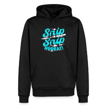 Vasektomie Snip Snip Hooray - Männer Premium Bio Hoodie - Schwarz - Vorne - Nico (187cm)