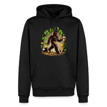 Bière irlandaise Bigfoot - Sweat à capuche Premium bio Homme - noir - Devant - Nico (187cm)