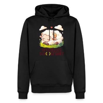 Chemise officielle de mouton Chemise de nuit officielle - Sweat à capuche Premium bio Homme - noir - Devant - Nico (187cm)