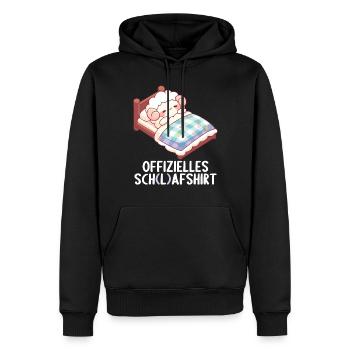 Chemise officielle de mouton Chemise de nuit officielle - Sweat à capuche Premium bio Homme - noir - Devant - Nico (187cm)