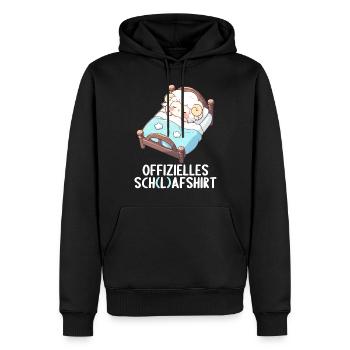 Chemise officielle de mouton Chemise de nuit officielle - Sweat à capuche Premium bio Homme - noir - Devant - Nico (187cm)