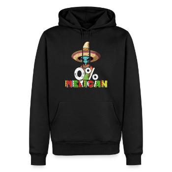 Alien No Mexican Drôle Fiesta Dicton - Sweat à capuche Premium bio Homme - noir - Devant - Nico (187cm)