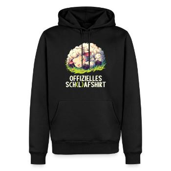 Chemise officielle de mouton Chemise de nuit officielle - Sweat à capuche Premium bio Homme - noir - Devant - Nico (187cm)