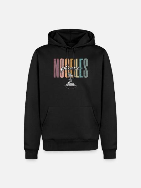 Noodle Lover Gifts - Men’s Premium Organic Hoodie - black