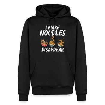 Noodle Lover Gifts - Männer Premium Bio Hoodie - Schwarz - Vorne - Nico (187cm)
