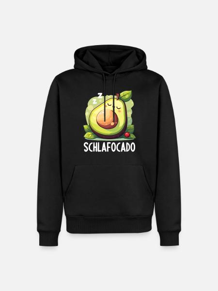 Schlafocado Official Sleep Shirt - Men’s Premium Organic Hoodie - black