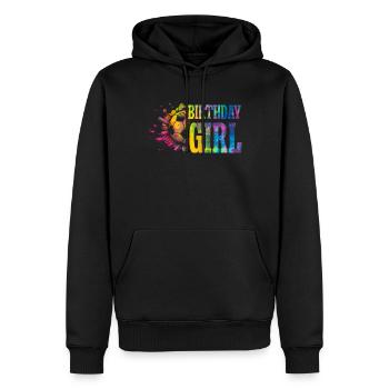 Geburtstagsmädchen Fußball Bday Party Thema - Männer Premium Bio Hoodie - Schwarz - Vorne - Nico (187cm)