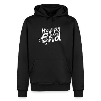 Vasektomie Happy Nappy End - Männer Premium Bio Hoodie - Schwarz - Vorne - Nico (187cm)