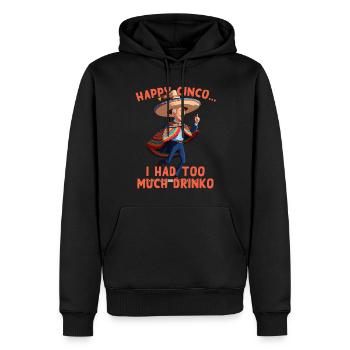 Drôle Confus Président Satire Mexicaine - Sweat à capuche Premium bio Homme - noir - Devant - Nico (187cm)