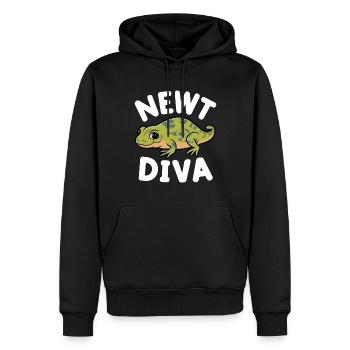 Witziger Molch Spruch - Männer Premium Bio Hoodie - Schwarz - Vorne - Nico (187cm)