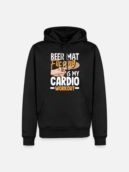 Bière de jeu - Sweat à capuche Premium bio Homme - noir