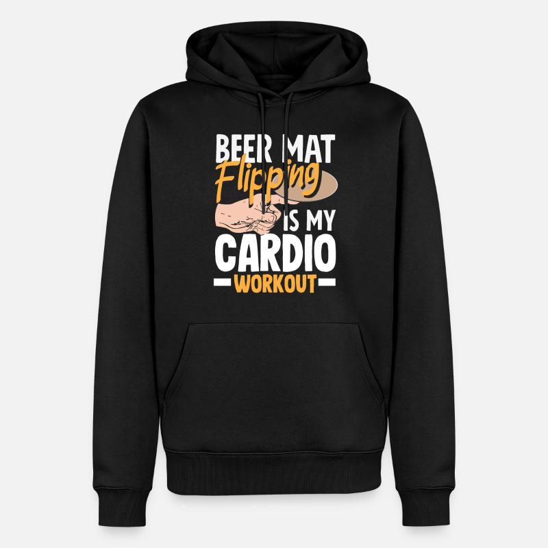 Bière de jeu - Sweat à capuche Premium bio Homme - noir