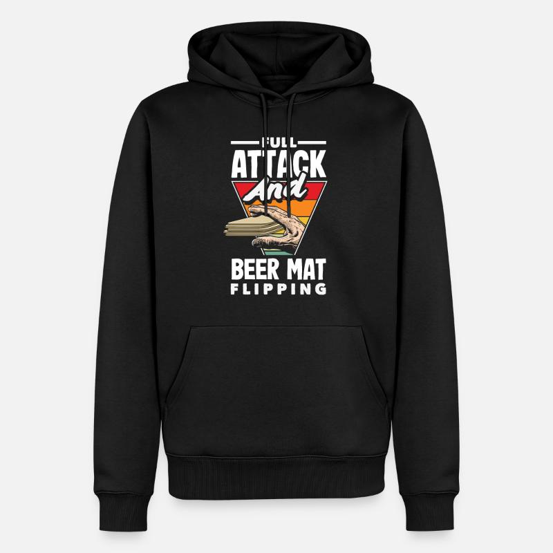 Bière de jeu - Sweat à capuche Premium bio Homme - noir
