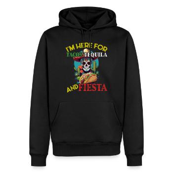 Lustiger Fiesta Spruch Mexikanischer Feiertag - Männer Premium Bio Hoodie - Schwarz - Vorne - Nico (187cm)