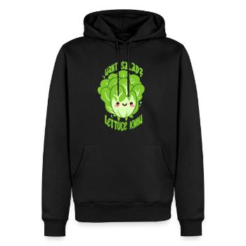 Salad - Men’s Premium Organic Hoodie - black - Front - Nico (187cm)