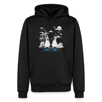 Blaufußtölpel Galapagos Islands - Männer Premium Bio Hoodie - Schwarz - Vorne - Nico (187cm)