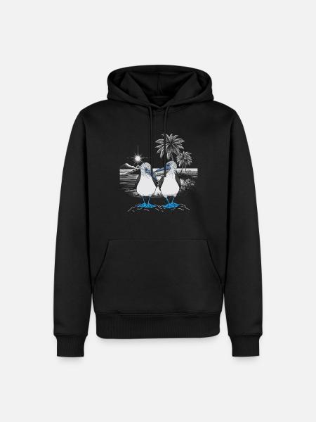 Blue-footed booby - Men’s Premium Organic Hoodie - black