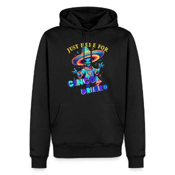 Lustiger Fiesta Alien Mexikanischer Feiertag - Männer Premium Bio Hoodie - Schwarz - Vorne - Nico (187cm)