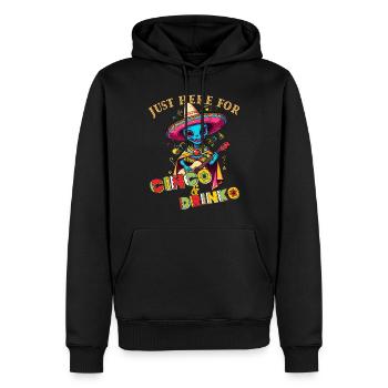 Fiesta Alien Disant Mexicain Drôle - Sweat à capuche Premium bio Homme - noir - Devant - Nico (187cm)