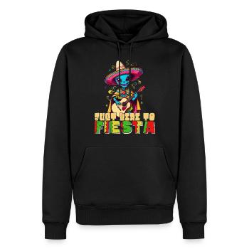 Drôle de fête Fiesta Alien Vacances mexicaines - Sweat à capuche Premium bio Homme - noir - Devant - Nico (187cm)