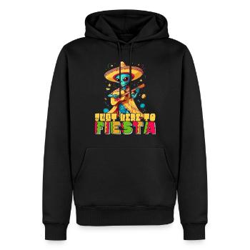 Ici pour Fiesta drôle de dicton mexicain - Sweat à capuche Premium bio Homme - noir - Devant - Nico (187cm)