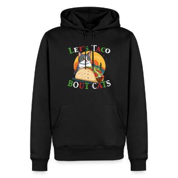 Taco Cat Dicton Cinco de Mayo Fiesta - Sweat à capuche Premium bio Homme - noir - Devant - Nico (187cm)