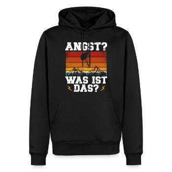 Parachute Skydiving Accessories - Men’s Premium Organic Hoodie - black - Front - Nico (187cm)