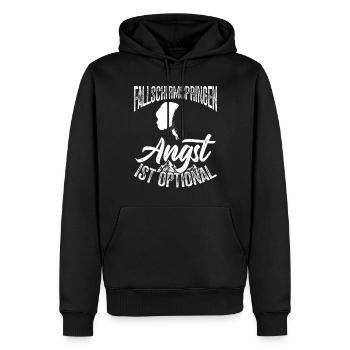 Bon d’achat d’accessoires de parachutisme - Sweat à capuche Premium bio Homme - noir - Devant - Nico (187cm)